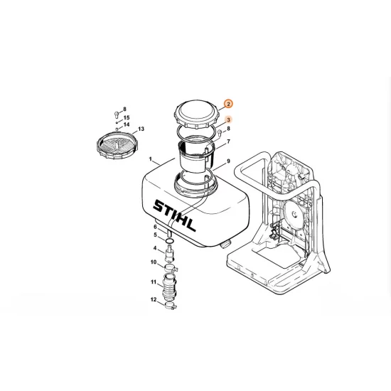 STIHL  Pokrywa pojemnika 4203 700 0902